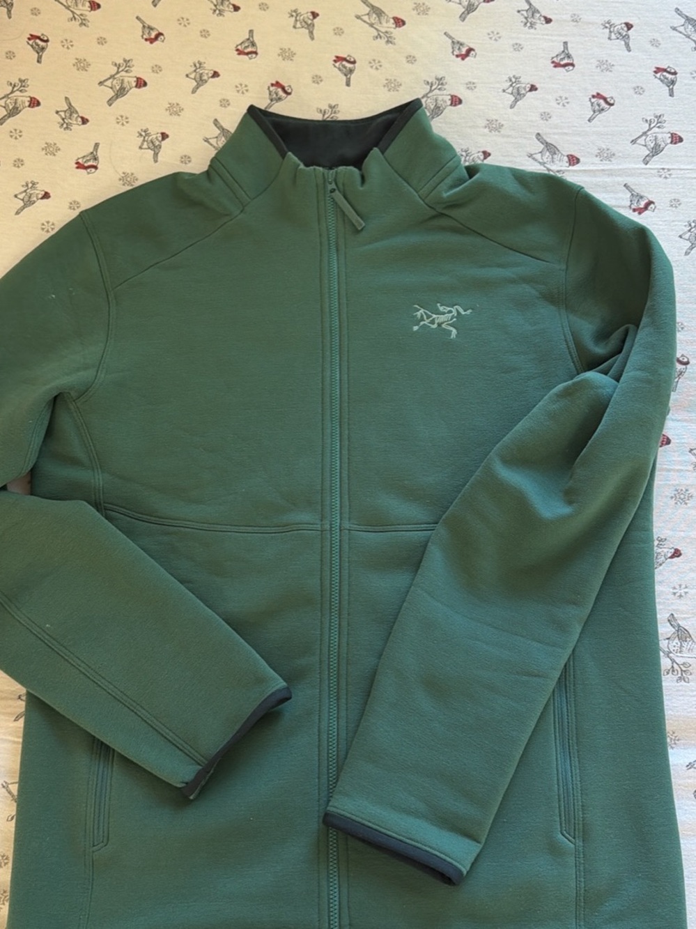 Arc'teryx Women's Forest Green Full-Zip Utility Fleece Jacket